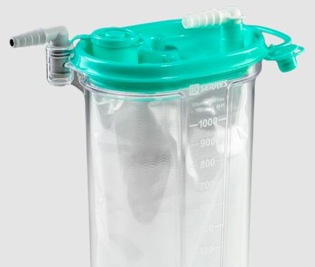 Recipient colector reutilizabil, pentru sacii colectori de secretii de 1L, cu capac Oval. [2]