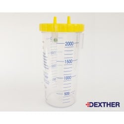 Vas colector secretii 2.000ml (2L) reutilizabil , sterilizabil, Dexther [1]