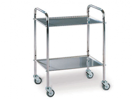 Mese instrumentar - Masa pentru instrumentar, cu 2 polite, din inox - M600975