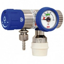 Regulatoare presiune gaze medicinale - Regulator de presiune Oxigen Medical pentru butelia de oxigen, cu cupla rapida standard DIN.