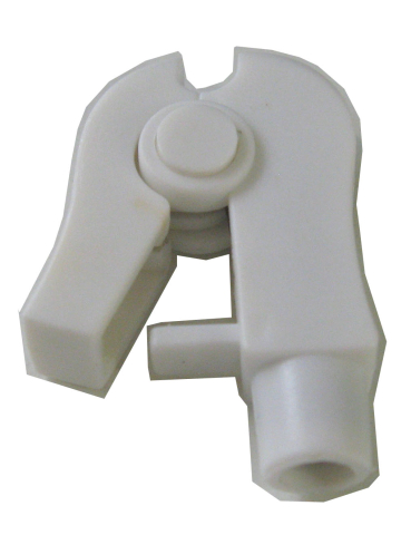 Consumabile medicale si Accesorii - Adaptor de la mufă de 4 mm la clemă tip clește alb FIAB