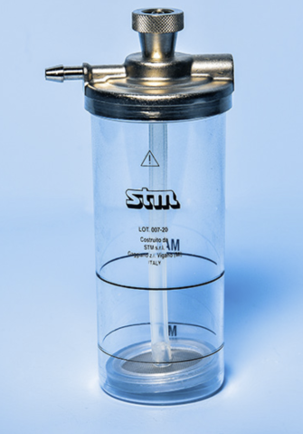 Sisteme complete - Barbotor umidificator pentru oxigen cu capac metalic STM
