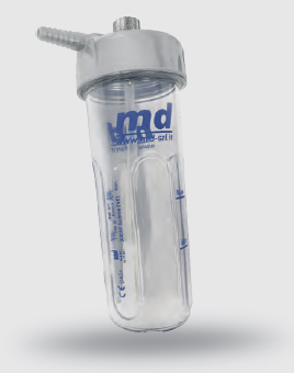 Oxigenatoare - Borcan Barbotor Oxigen 250ml – Vas Umidificator pentru Concentrator și Debitmetru