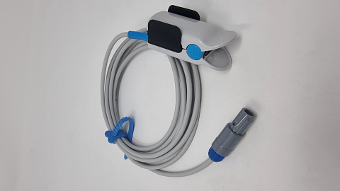 Cablu complet - SpO2 Mindray / Edan - adult cleste - 6 pini - 2 linii ghidaj [2]