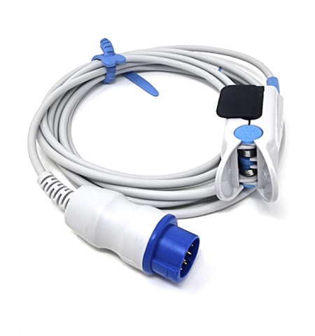 Medical - Cablu complet SpO2 Schiller adult tip clește - CORERAY