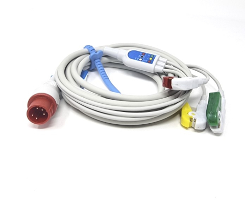 Aparatura medicala - Cablu ECG EKG 3 fire 8 pini Bionet BM3 tip cleste
