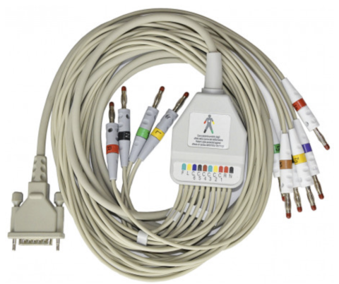 Cabluri EKG (10 fire) - Cablu pacient FIAB ECG 10 fire pentru EDAN, ESAOTE, KONTRON, SCHILLER