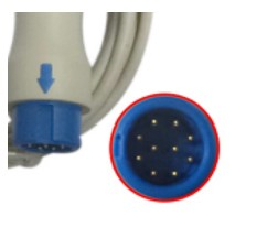 Accesorii monitoare functii vitale - Cablu extensie pentru senzor SpO2 IM CORERAY cu conector 10 pini