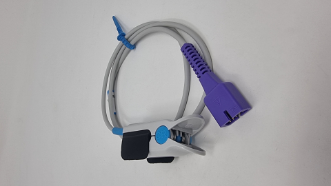 Cablu scurt - SpO2 Nellcor Oximax - Adult - cleste (reutilizabil) [1]