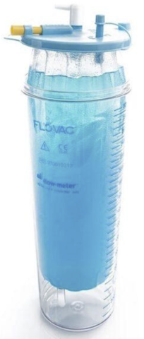 Turbine reutilizabile - Capac cu punga de unica folosinta colectare secretii cu gel - Flovac