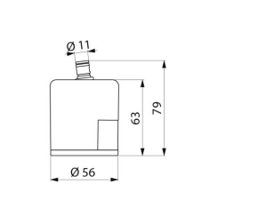 Capsula de filtrare finala tip dus , neautoclavabila, cu durata de viata de 4 luni [1]