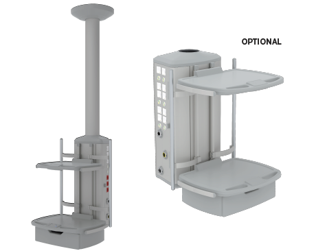 Suporturi pentru monitoare - Consola suspendata in tavan, Model 1, Rotatie 340 grade