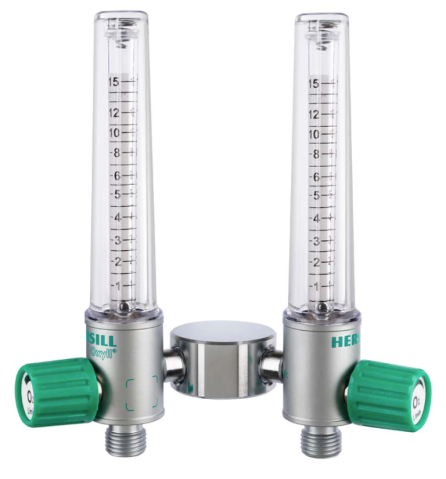 Senzori SpO2 - Debitmetru dublu Oxyll® oxigen medicinal – regulator debit cu 2 ieșiri