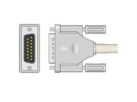 Cabluri EKG (10 fire) - Cablu ECG cu 10 fire 2m pentru electrocardiograf