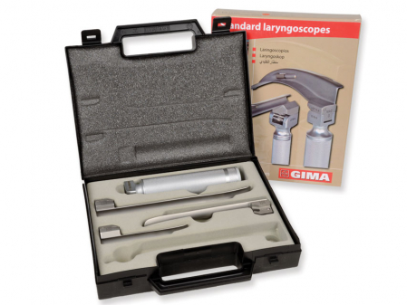 Laringoscoape - Laringoscop adult GIMA cu 3 lame 1-2-3 Miller - DOCTOR SET