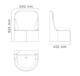 Lavoar chirugical cu 1 post, cu senzor infrarosu [1]