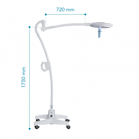 Lampi operatie - Lampa chirurgicala MIMLED 600 cu stativ mobil - Putere 10.000 - 60.000 lx /m
