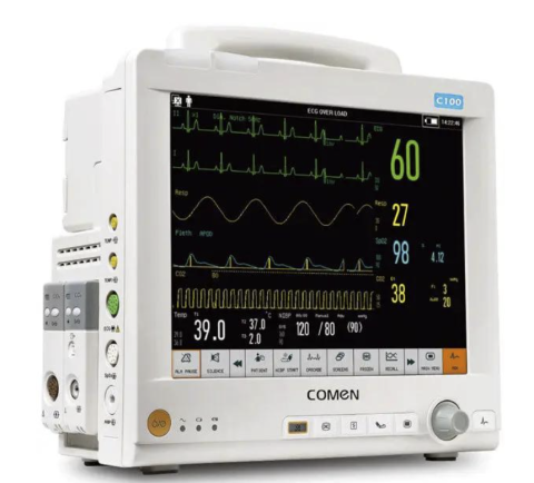 Monitoare - Monitor Pacient C100 Multiparametru Profesional ECG SpO2 NIBP pentru ATI și Clinică