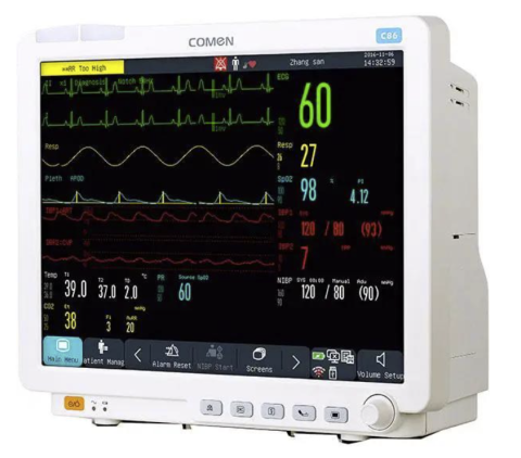Monitoare - Monitor Pacient C86 Multiparametru Profesional | ECG, SpO2, NIBP pentru ATI, Spital și Clinică