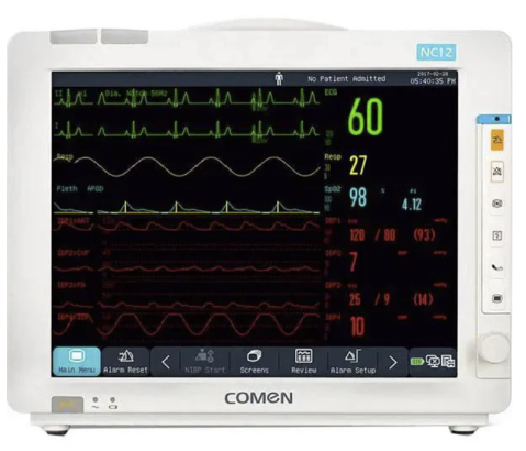 Monitoare - Monitor Pacient NC12 Multiparametru Profesional | ECG, SpO2, NIBP, ATI Spital și Clinică