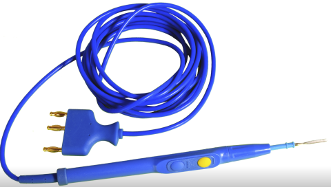 Electrocautere - Piesă de mână reutilizabilă FIAB cu conector Valleylab, 3.2 m, 100 sterilizări