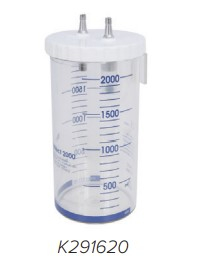 Vas aspiratie / Borcan colector secretii - Recipientul colector Medicollect GCE cu capacitate de 2000 ml este destinat colectării secrețiilor și fluidelor medicale în cadrul procedurilor de aspirație. Fabricat din materiale rezistente, recipientul este autoclavabil la 121°C sau 134°C, permițând sterilizarea și reutilizarea în condiții de siguranță. Compatibil cu sistemele de aspirație medicală GCE, oferă fiabilitate și durabilitate pentru utilizarea în spitale, clinici și cabinete medicale.