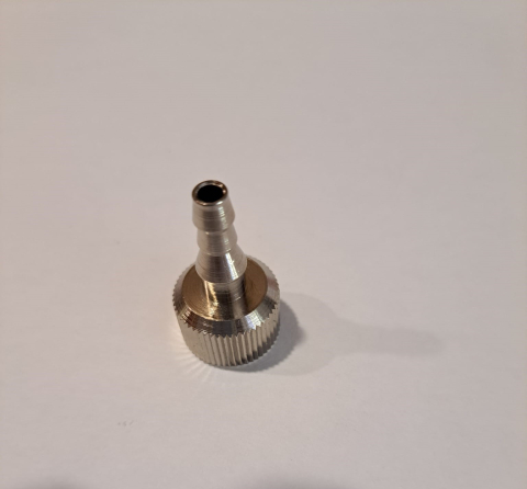 Reducție cu piuliță olandeză 9/16 UNF sau 3/8 UNF și ștuț 6 mm pentru gaze medicale [1]