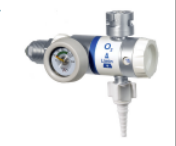 Dopplere - Reductor Presiune Oxigen cu Selector de Debit, Ieșire 9/16 și Cuplă Rapidă DIN pentru Butelie Oxigen Medical