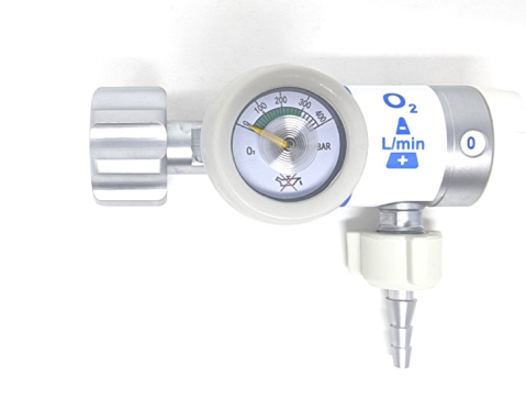 Instalatii gaze medicinale - Regulator Presiune Oxigen cu Selector de Debit pentru Butelie Oxigen Medical