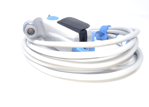 Aparatura medicala - Senzor SpO2 CORERAY MEDIBLUE 3 metri Nellcor OXIMAX 8 pini compatibil Edan M3 M8 M9 iM8 iM9 iM50 iM80