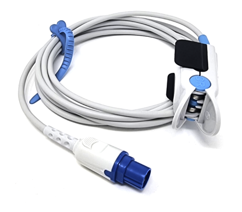 Accesorii monitoare functii vitale - Cablu complet SpO2 Drager Infinity Vista adult tip clește - CORERAY