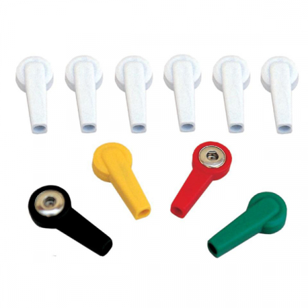 Targi/brancarde - Set 10 buc adaptori de la banana 4 mm la capse / cleste ekg