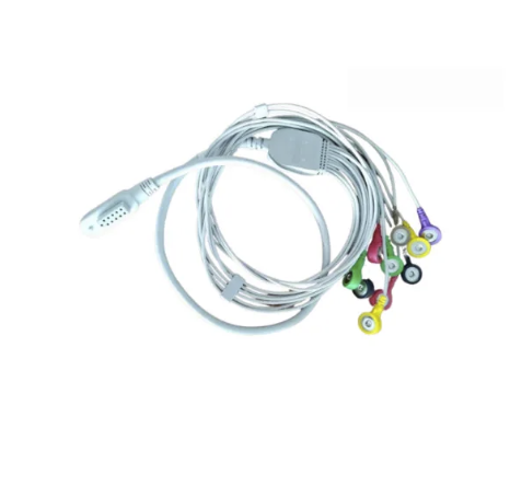 Butelii gaze medicale - Set cabluri Holter EKG 10 fire 12 canale compatibile CONTEC TLC5000 TLC6000 pentru monitorizare cardiacă