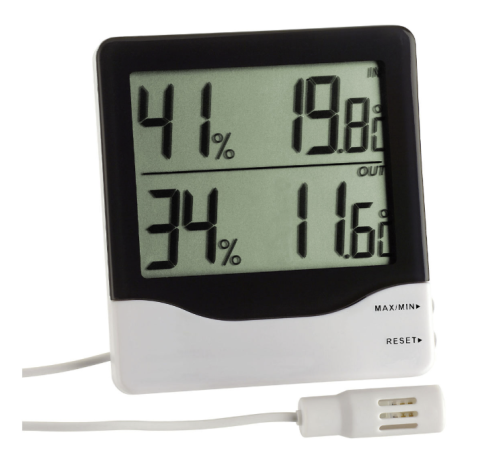 Metrologie - Termohigrometru digital interior și exterior cu certificat de etalonare BRML