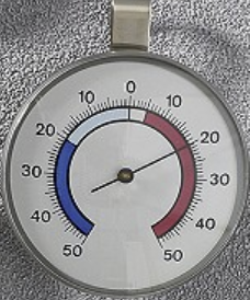 Barometre - Termometru profesional pentru frigider și cameră frigorifică din oțel inoxidabil, etalonat