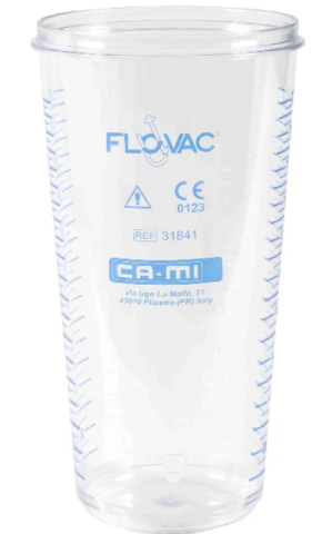 Turbine reutilizabile - Vas/ Borcan reutilizabil, fara capac pentru saci de unica folosinta Flovac 2L