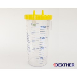 Vas colector secretii 2.000ml (2L) reutilizabil , sterilizabil, Dexther [0]