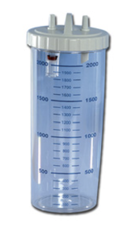 Console ATI si UPU - Vas colector secretii cu capac, de 2L, reutilizabil, sterilizabil la 134°C