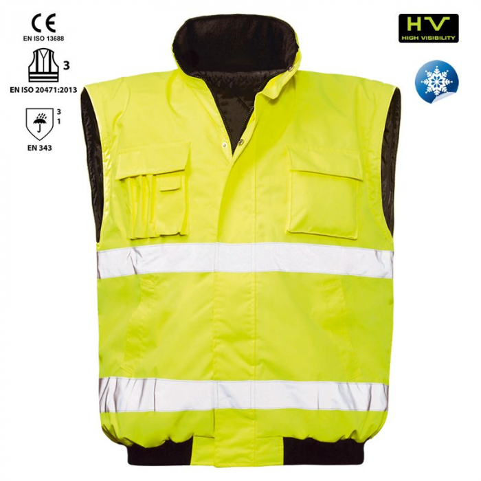 Jacheta reflectorizanta Hi - Viz ROLAND model 2 in 1 [3]