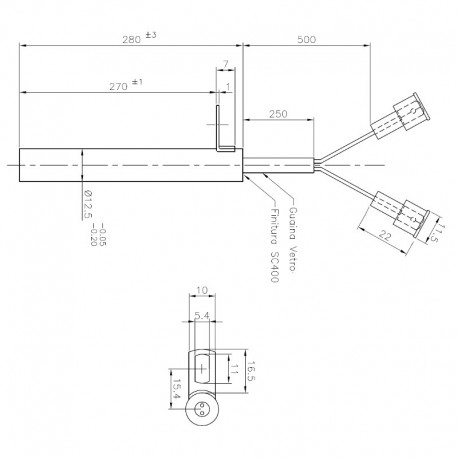 Rezistenta 270/280mm 12,5mm  470wati [2]