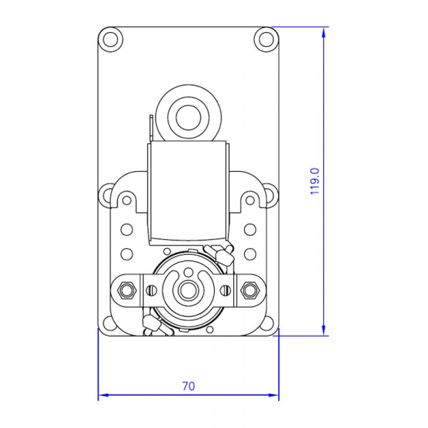 Motor reductor snek, centrale peleti, 2 rpm, ax 8,5mm FB1187 [4]