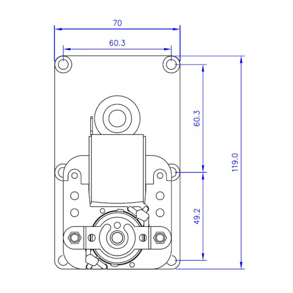Motoreductor  4 RPM centrale peleti, ax 9,5mm FB1255 [3]