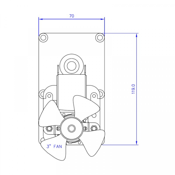 Motoreductor snec 5,3 rpm  ax 8,5mm  FB1146 [2]