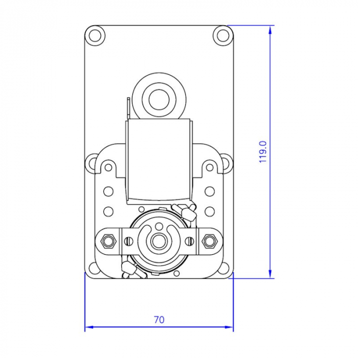 Motor reductor snek, centrale peleti,3 rpm, ax 9,5mm FB1218 [4]