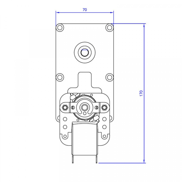 Motor reductor snek, FB1285  3 rpm, ax 8,5mm [4]