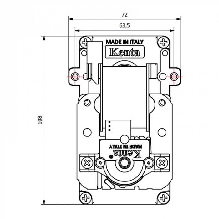 Motoreductor 1.5 RPM  centrale peletix 8,5mm cu encoder K9115003 [2]