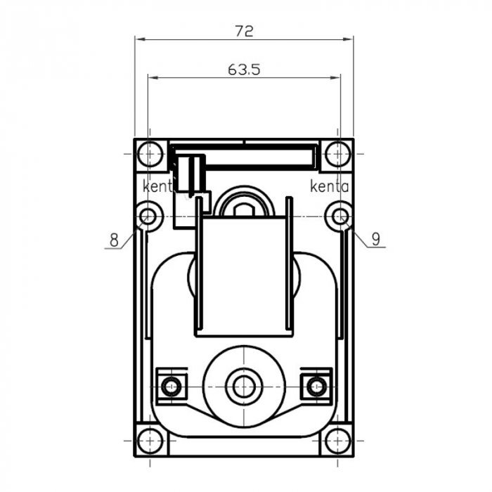 Motor reductor snek, centrale peleti, rotatie 1,5 rpm ax 8,5mm [2]
