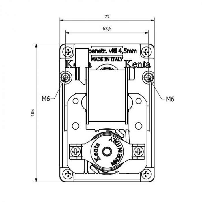 Motoreductor  4 rpm, ax 9,5mm  K9177293 K9177297 [2]