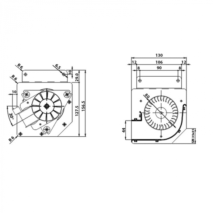 Ventilator tangential  FERGAS 158201 [2]