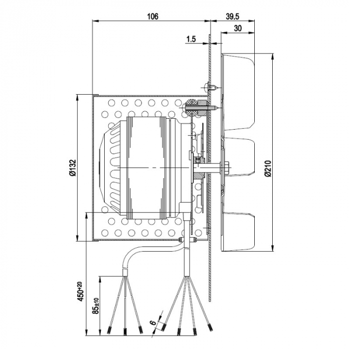 Extractor ventilator  de fum si gaze R2E210-AA34-05 [2]